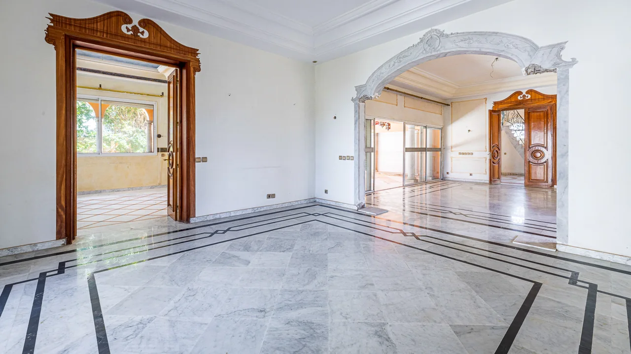 Les pièces de réception en enfilade